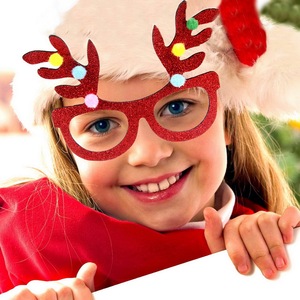 LK Non-woven Fabric Santa Deer Snowman Glasses <b>Christmas</b> Eco-Friendly Soft Fashionable Factory - Product Image 6