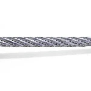 Câble d'avion galvanisé 6mm 8mm 10mm 7x7 7x19 Prix du câble en acier 1/4 "Câble métallique galvanisé