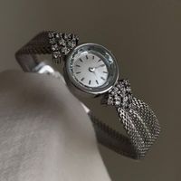 Jam Tangan Wanita Vintage Kecil Warna Emas 2025 Mewah dengan Mesin Quartz Tahan Air, Tali Jam, Mesin Jepang, dan Jarum Kristal Mewah
