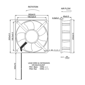 Ventilateur axial AC industriel durable, ventilateur de refroidissement 200x200x60mm, haute vitesse 20060, 110V 220V 380V, faible bruit, 200mm, longue durée de vie - Product Image 6
