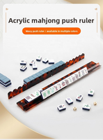 Poussoir magnétique pour Mahjong américain en acrylique écaille de tortue, pièce unique, 5 couleurs, OEM, vente en gros