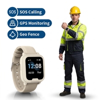 Montre connectée de sécurité pour travailleur isolé, alarme de détresse SOS, communication bidirectionnelle et suivi de localisation en temps réel