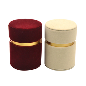 Custom Luxury High-end Round Velvet Gift Box Packaging Small Box for <strong>Wedding</strong> Favors Candied <strong>Packing</strong> with Ribbon - Product Image 2