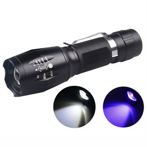 हाथ में 2 में 1 सफेद और यूवी टॉर्च एल्यूमीनियम Zoomable डबल 395nm यूवी मशाल का नेतृत्व किया - Product Image 2