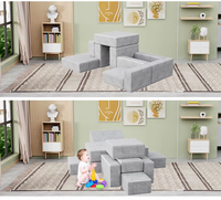 Saien ensemble de meubles 12 pièces modulaire sectionnel lit canapés canapé mousse sous vide tissu chaise canapé salon compressé canapé