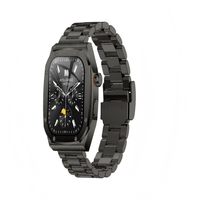 Montre connectée Z17 Max Ultra avec écran tactile IPS, bracelet en acier, suivi de la forme physique et du sommeil, charge sans fil