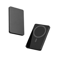 Batería Externa Magnética Delgada de Aleación de Aluminio + Vidrio, 5000mAh, Carga Rápida para iPhone 16 17 18 Pro Max