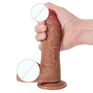 8 9 10 11 12 Zoll schwarz braun Hautfarbe realistische <span class=keywords><strong>Dildo</strong></span> Sexspielzeug Erwachsenen Spielzeug - Product Image 2