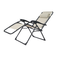 Silla Plegable Portátil de Metal y Tela Oxford para Exteriores, Cómoda, Color Beige, para Camping, Playa, Parque, Disponible en España