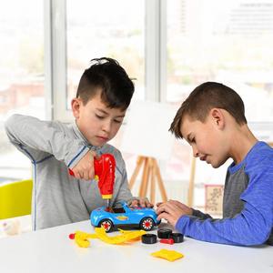Juguete de Carreras, Kit de Construcción, Coche Desmontable con Herramienta de Perforación, Luces y Sonidos, Regalos STEM para Niños y Niñas, Modelo RC - Product Image 1