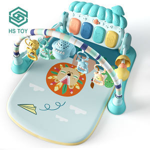 HS TOY-Juguetes De bebé para niños, estera De juego, gimnasio, <span class=keywords><strong>Piano</strong></span>, estante De Fitness con bonitos Juguetes colgantes - Product Image 1