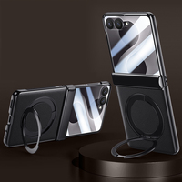 Étui de téléphone pliable Z Flip 8 en similicuir avec placage antichoc, design sportif, support rotatif à 360° pour Z Flip