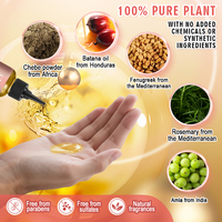 Huile de Batana 100% biologique Super 5x, huile de romarin à base de plantes, huile de fénugrec pour la croissance des cheveux
