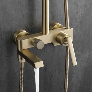 <span class=keywords><strong>Tieba</strong></span> Poliertes Einhand-Thermostat-Duschset aus Messing zur Wandmontage mit Gleitstange, Keramikventil, sanftem Regenstrahl, für Hotelgebrauch, mit Durchflussregelung - Product Image 4