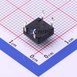 TC-1117-B Tactile Switch Through hole Component (THT) Switch Single Pole Single Throw Round Button 1.6N Through Hole - Product Image 2