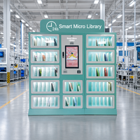 HAUMR Library Holds Locker RemoteLocker LibCabinet HF Locker Kiosco de autenticación múltiple con inicio de sesión por rostro, código QR y tarjeta para préstamo seguro de libros