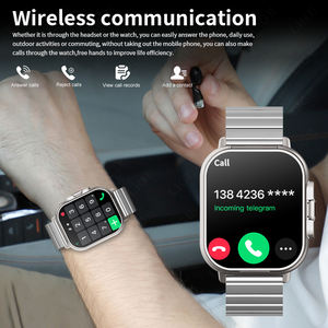 李格BWD8 NFC男女耳塞智能手表加里不锈钢打电话防水健身智能手表安卓IOS - Product Image 3