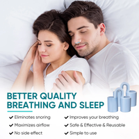 Dispositif anti-ronflement pour soulagement respiratoire 2025 Arrêtez de ronfler Clips nasaux de voyage Solutions de ronflement assistées par le sommeil Dilatateur nasal