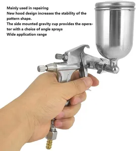 Pistolet à air comprimé haute pression K3-0.5mm à alimentation par gravité 0.5mm pour la peinture automobile et les outils de réparation, pulvérisateur de peinture professionnel - Product Image 2