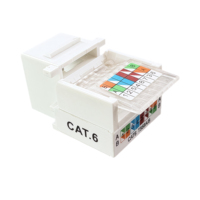 Connecteurs Keystone Femelle Cat6 Cat6e UTP en Gros pour Fabricants, Module RJ45, Connecteur de Câble pour Panneau de Raccordement, Prise à Percer