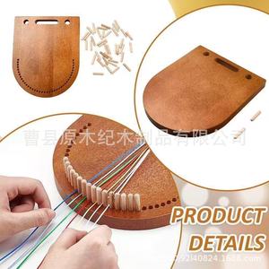 Wooden Bracelet Braiding Tool Rectangle Shape For Bracelet Making Jewelry Weaving <b>DIY</b> <b>Kit</b> - Product Image 3
