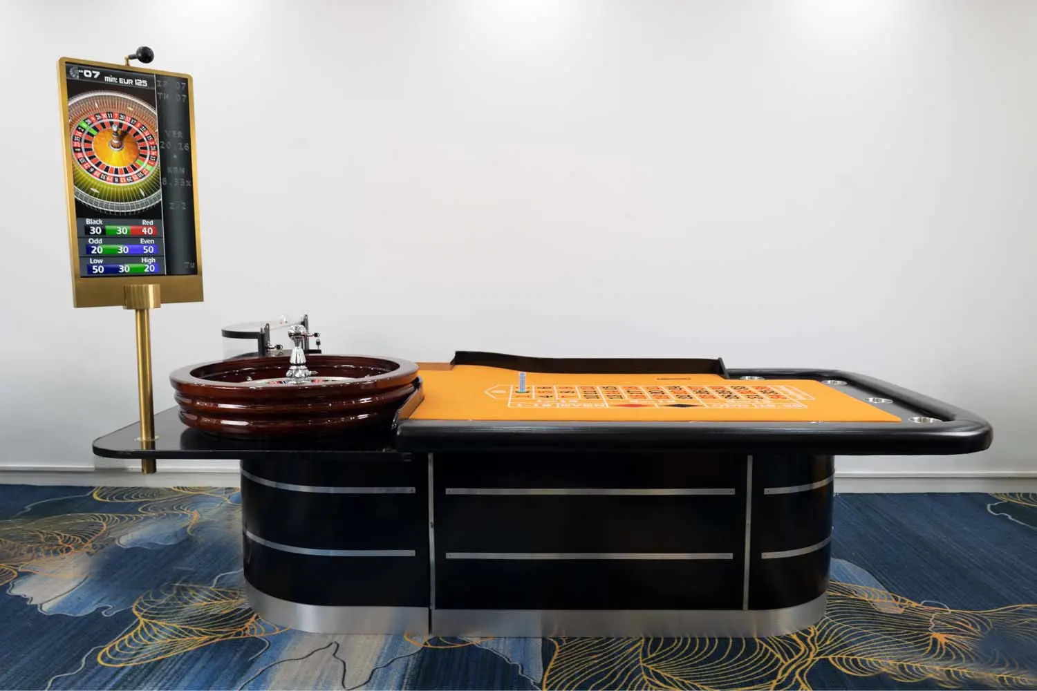 Роскошный высококачественный стол для рулетки под заказ, Недорогой стол для рулетки для казино