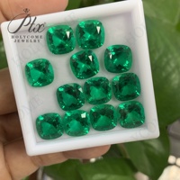 Cushion Cut Lab Grown Kolumbia nisches Smaragdgrün Hydro thermal Process 0.3-5CT Alle Formen Inclusion Bearing Loose Stone