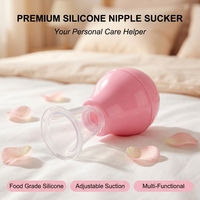 Correcteur de mamelons pour l'allaitement, pour mamelons plats ou inversés, avec bulbe d'aspiration manuel en silicone, aide à l'allaitement sans BPA