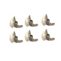 1PC Hélice à deux pales en laiton/cuivre 30/32/35/38/40/48/50/52mm, pas de trou de 3.18/4/4.76mm pour bateaux à réaction RC