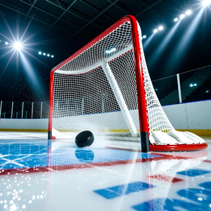 <span class=keywords><strong>Filet</strong></span> <span class=keywords><strong>de</strong></span> <span class=keywords><strong>but</strong></span> <span class=keywords><strong>de</strong></span> hockey sur glace professionnel sans nœuds, en polyester blanc robuste résistant aux UV, avec service <span class=keywords><strong>de</strong></span> découpe pour usage intérieur/extérieur - Product Image 1