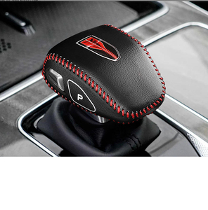 Car Leather <b>Gear</b> Head Protector Shift <b>Knob</b> Cover for Hongqi Hs3 Hs5 Hs7 H6 HQ9 2023 2024 2025 <b>Gear</b> Shift Collars Accessories Kit - Product Image 6