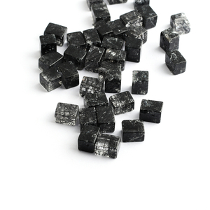 I più popolari in tormalina nera naturale prodotti personalizzati all'ingrosso pietra preziosa sciolta tagliata pietra preziosa tormalina quadrata piatta liscia - Product Image 2