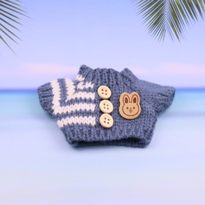 Suéter de juguete de dibujos animados al por mayor para muñeca de tela de 17 cm Labu Two Three Generations Tide Play Small Pendant - Product Image 3