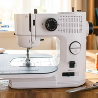Machine à coudre électronique domestique DIY à double aiguille FHSM-638 avec surjeteuse et table
