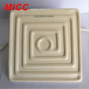 Riscaldatore elettrico dell'elemento ceramico lontano infrarosso di 245*60mm 650W per termoformatura
