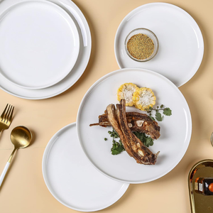 Verre <span class=keywords><strong>opale</strong></span> trempé Céramique Porcelaine Four Plat Assiette Mignon Rond Noir Salade Plateau <span class=keywords><strong>Pizza</strong></span> Lave-Vaisselle Micro-ondes Cadeau De Noël - Product Image 1