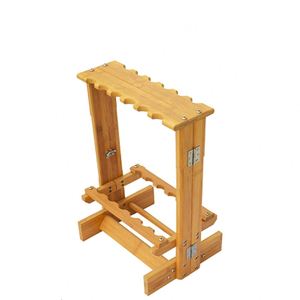 12 pièces cannes pliantes en <span class=keywords><strong>bambou</strong></span> canne à pêche présentoir matériel de pêche étagère <span class=keywords><strong>tige</strong></span> Support - Product Image 1