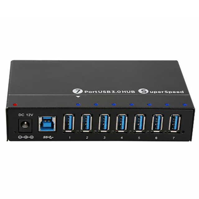 #66176  A-173 7-Port Industrial USB 3.0 Hub 1A Output Wall/DIN Rail Mountable Mobile Phones-Sensor Modules Kits Product