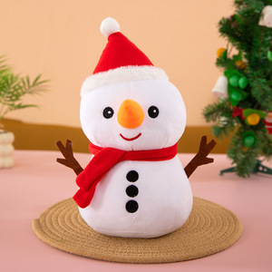 Jouets en peluche de Noël Père Noël, rennes et bonhommes de neige avec rembourrage en coton PP – Pack en gros de jouets en peluche pingouins pour cadeaux promotionnels - Product Image 3