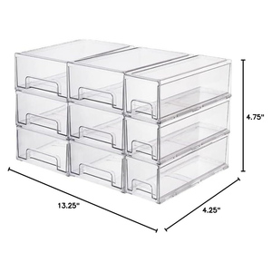 PET Factory Custom Logo Rectangle Food Storage <b>Containers</b> 14-Piece Set Modern Design Environment-Friendly Freshness Preservation - Product Image 2