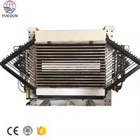 Mesin Pengering Veneer Inti Kayu Lapis Otomatis Tipe Hot Press, Peralatan Pertukangan Kayu Terkontrol PLC, Akurasi Tinggi, Daya 5.5kW, Garansi 2 Tahun