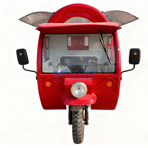 Carrito de Comida Móvil Rojo Personalizado 2026, Restaurante Ambulante Equipado con Cocina Completa, Camiones de Comida Eléctricos - Product Image 2