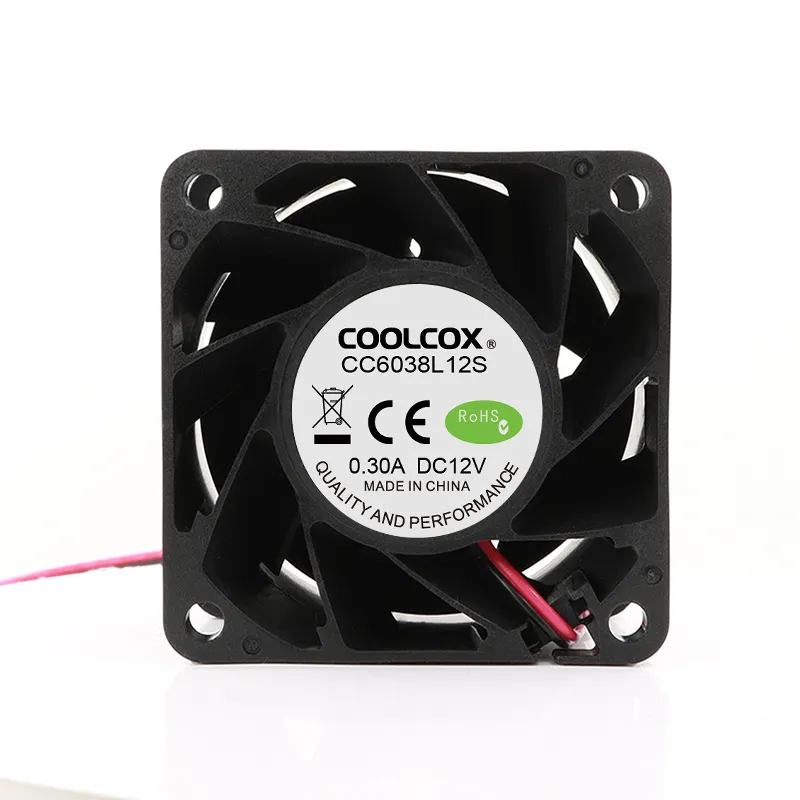 CoolCox 60x60x38mm DC Ventilador Axial, 6038 ventilador de refrigeração, adequado para umidificador e conversor e projetor