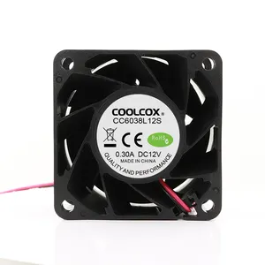 CoolCox 60x60x38mm DC Axial Fan,6038 ventilador de refrigeración, adecuado para humidificador, convertidor y proyector