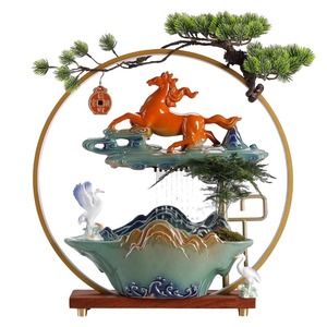 2025 fontana decorazione incensiere Zen Buddha porta mani con luci Led luce riflusso cascata bruciatore di incenso - Product Image 5