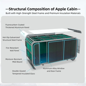 Maison Modulaire Compacte Apple, Intérieur Entièrement Personnalisable, Tiny House Préfabriquée pour Villa ou <span class=keywords><strong>Appartement</strong></span>, Design Contemporain - Product Image 6