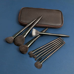 Zhengyi – ensemble pratique de pinceaux de maquillage noirs avec sac de rangement lavable, poils de chèvre naturels de qualité supérieure pour artistes de maquillage - Product Image 4