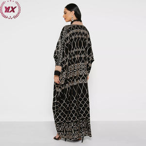 Cheap Prices Modest <strong>Black</strong> <strong>Abaya</strong> Dress Loose Fitting <strong>UK</strong> Casual Style Muslim Women Islamic Clothing - Product Image 4