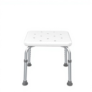 KS Shower Stool Aluminum Alloy Adjustable Height Waterproof Bathroom Safety Equipment - Product Image 1