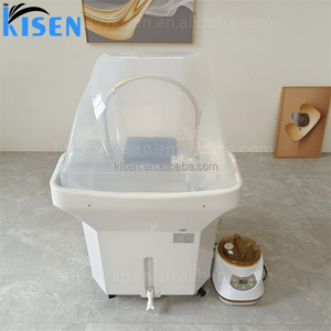 Kisen - Lavabo Portátil para Salón de Belleza, sin Plomería, con Altura Ajustable, para Lavar el Cabello, con Vapor - Product Image 3